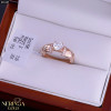 Rose gold women's ring #65485