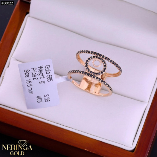 Rose gold women's ring #60022