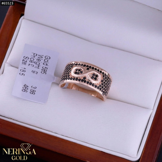 Rose gold women's ring #65523