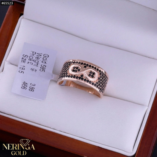 Rose gold women's ring #65523