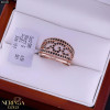 Rose gold women's ring #65501