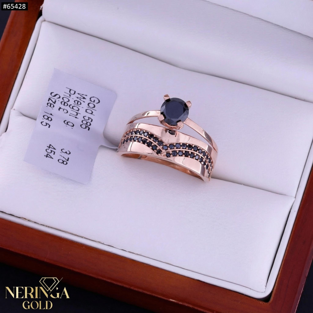 Rose gold women's ring #65428