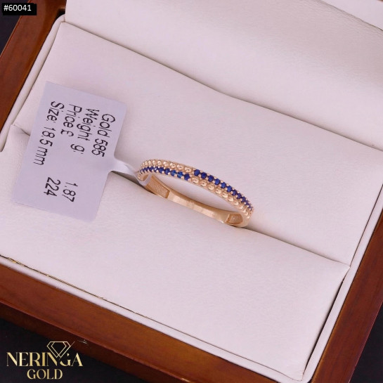 Rose gold women's ring #60041