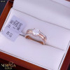 Rose gold women's ring #65497