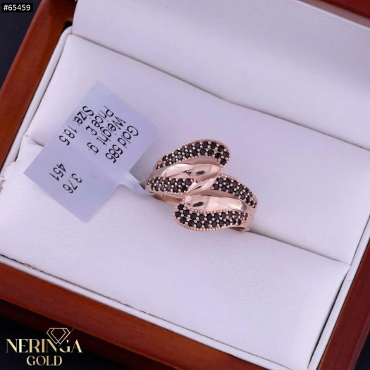 Rose gold women's ring #65459