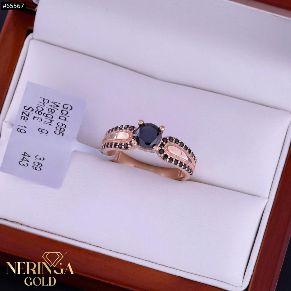 Rose gold women's ring #65567