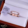 Rose gold women's ring #65614