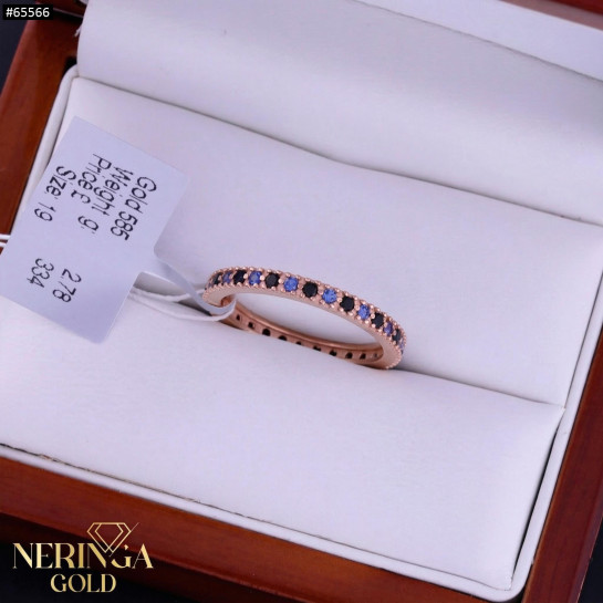 Rose gold women's ring #65566