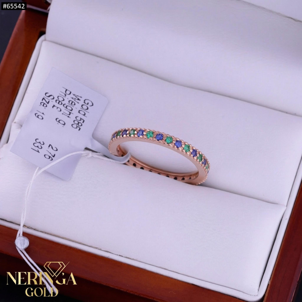 Rose gold women's ring #65542