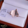 Rose gold women's ring #65536