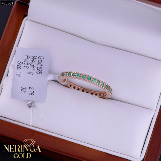 Rose gold women's ring #65563