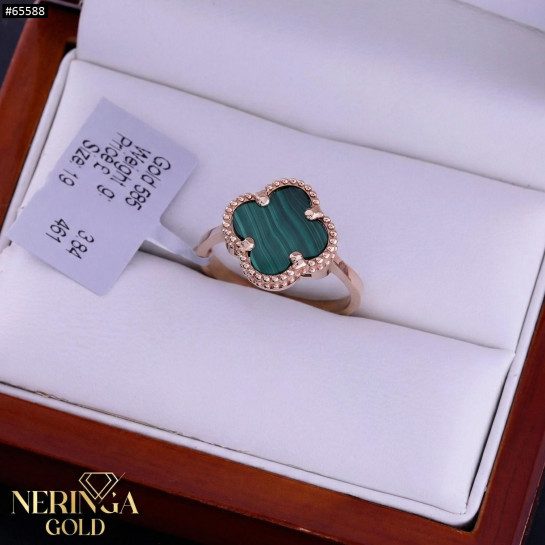 Rose gold women's ring #65588