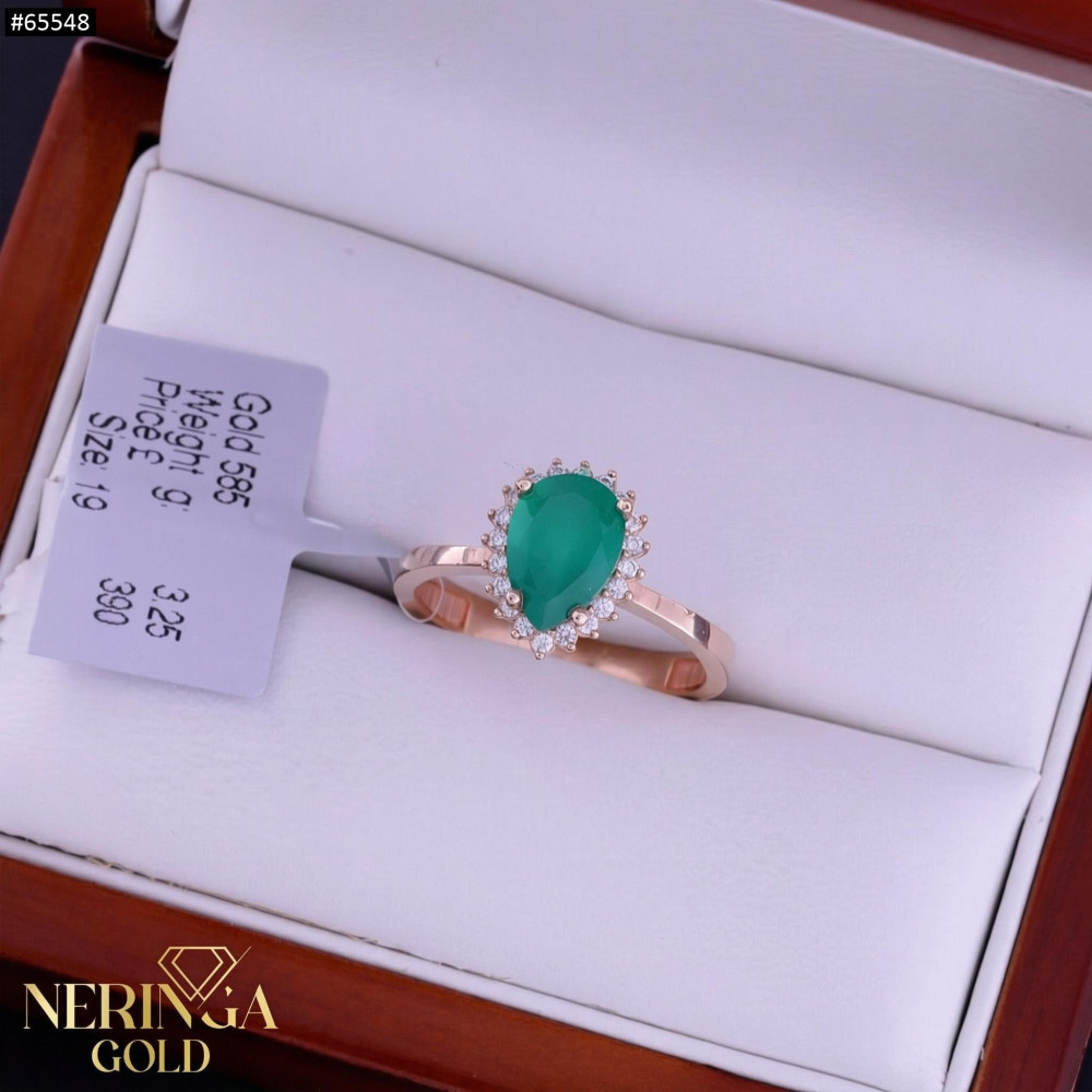 Rose gold women's ring #65548