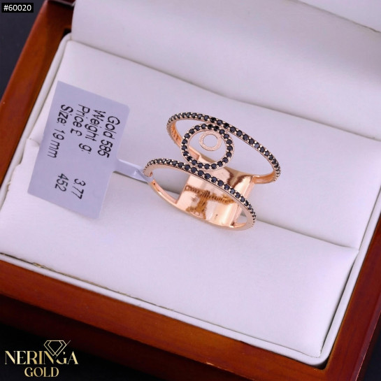 Rose gold women's ring #60020