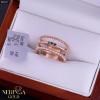 Rose gold women's ring #65617