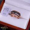 Rose gold women's ring #65613