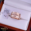 Rose gold women's ring #65604