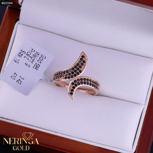 Rose gold women's ring #65594