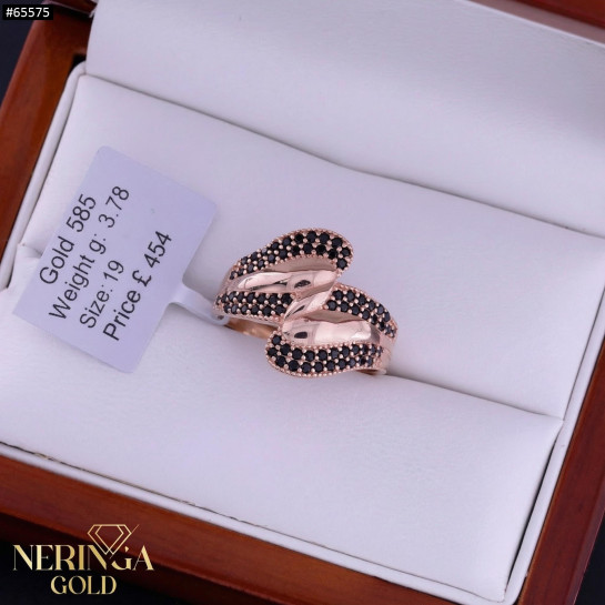 Rose gold women's ring #65575