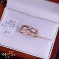 Rose gold women's ring #65577