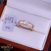 Rose gold women's ring #65635