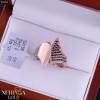 Rose gold women's ring #65623