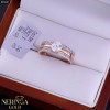 Rose gold women's ring #65667