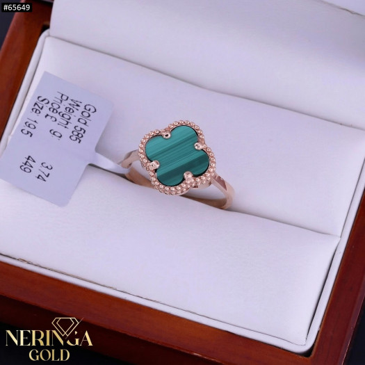 Rose gold women's ring #65649