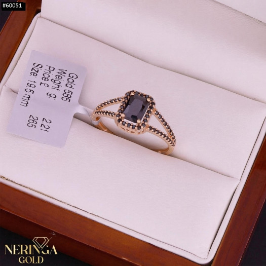 Rose gold women's ring #60051