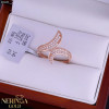 Rose gold women's ring #65655