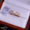 Rose gold women's ring #65648