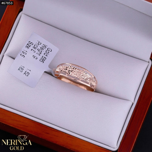 Rose gold women's ring #67853