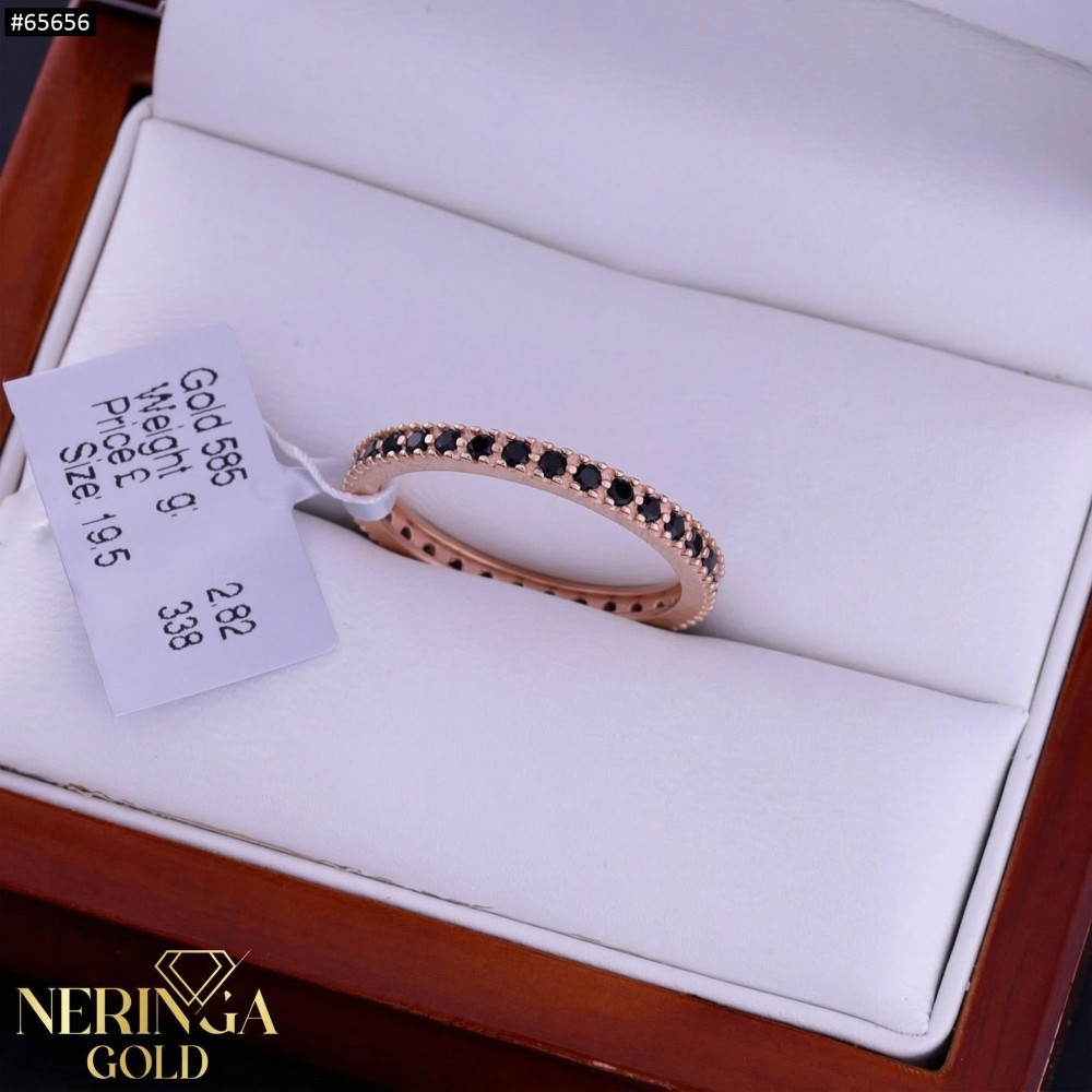 Rose gold women's ring #65656