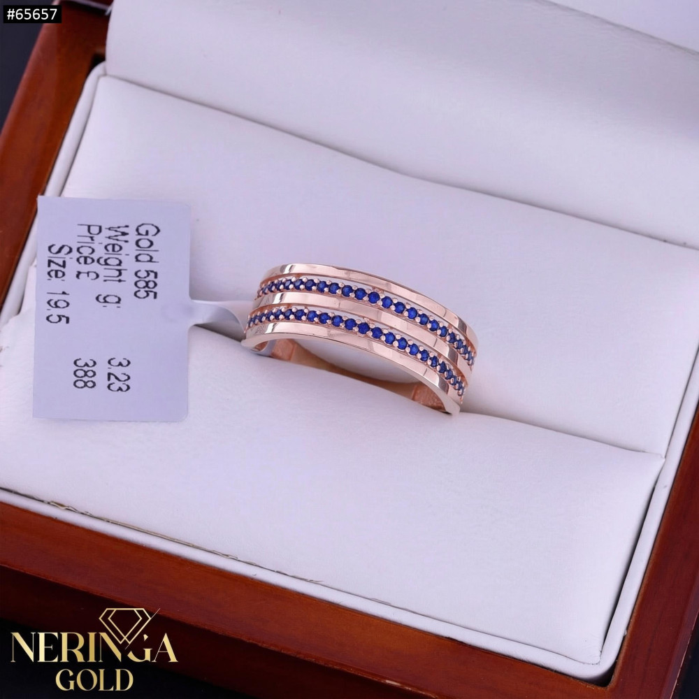 Rose gold women's ring #65657