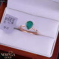 Rose gold women's ring #65661