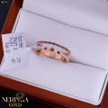 Rose gold women's ring #65715