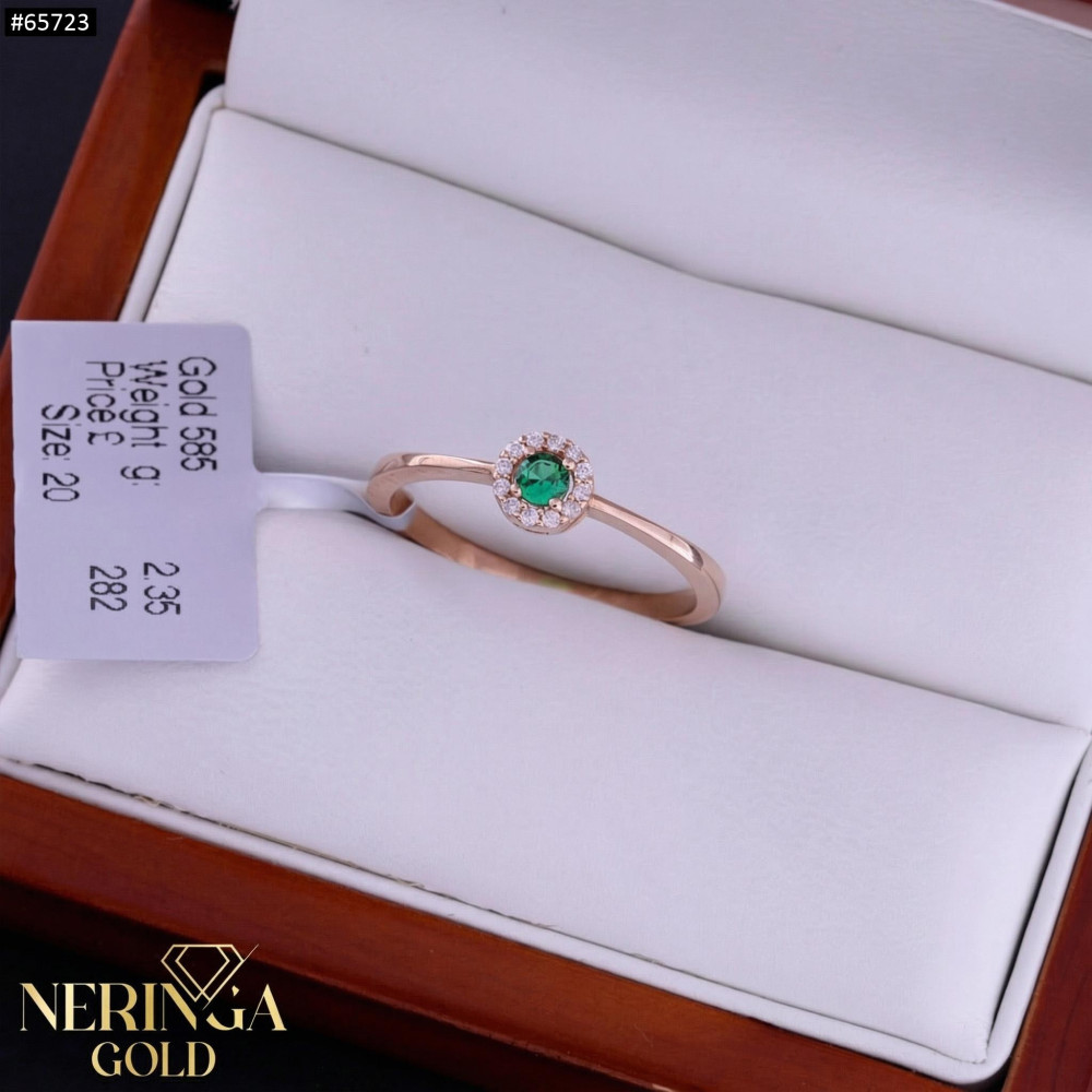 Rose gold women's ring #65723