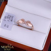 Rose gold women's ring #65689