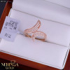 Rose gold women's ring #65718