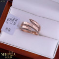 Rose gold women's ring #65708
