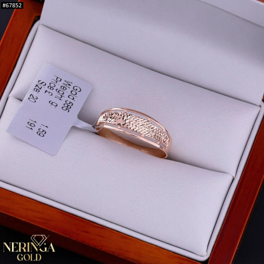 Rose gold women's ring #67852