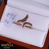 Rose gold women's ring #65688