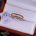 Rose gold women's ring #65710