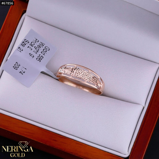 Rose gold women's ring #67856