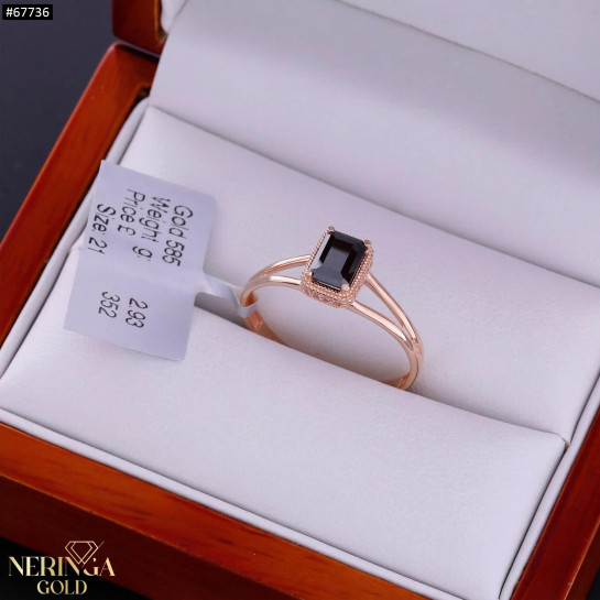 Rose gold women's ring #67736