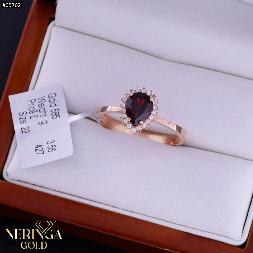 Rose gold women's ring #65762