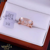 Rose gold women's ring #65316