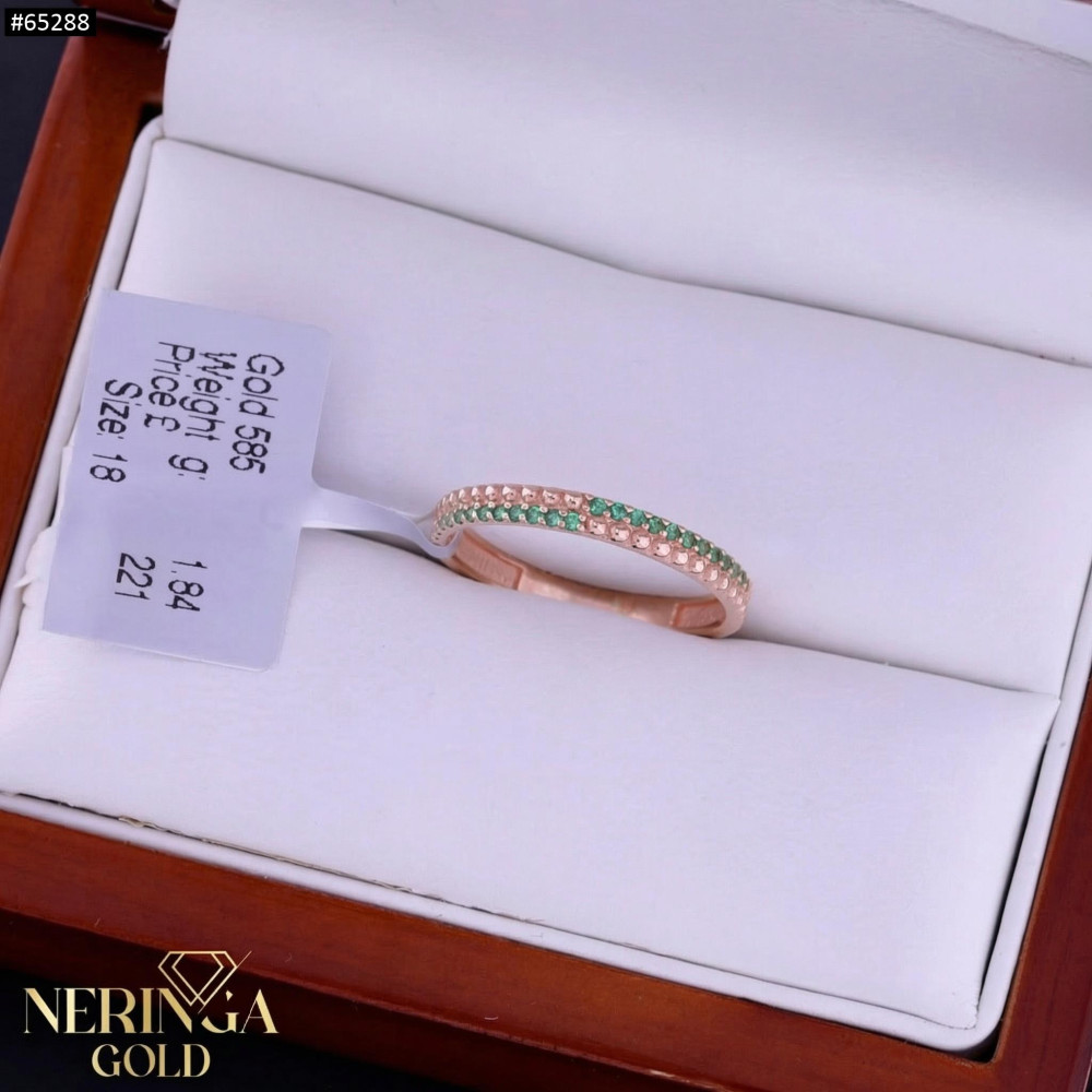 Rose gold women's ring #65288