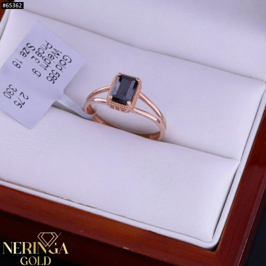 Rose gold women's ring #65362