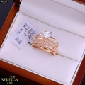 Rose gold women's ring #60033